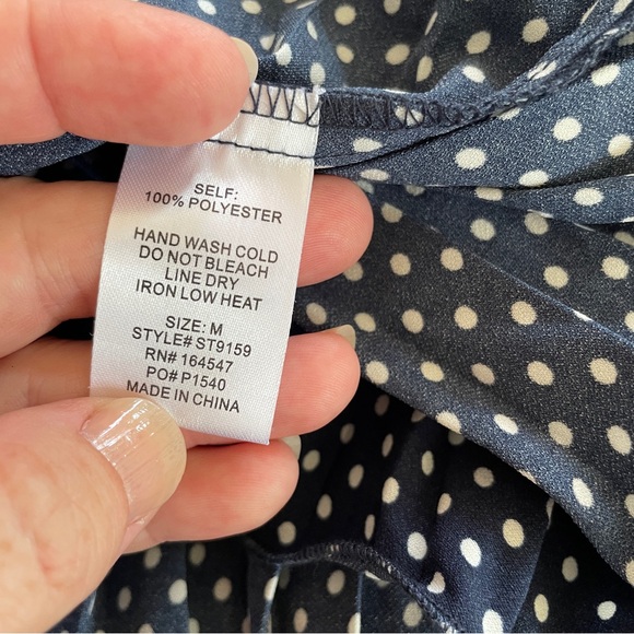 Anthropologie Flawless polka dot top M - Picture 4 of 6